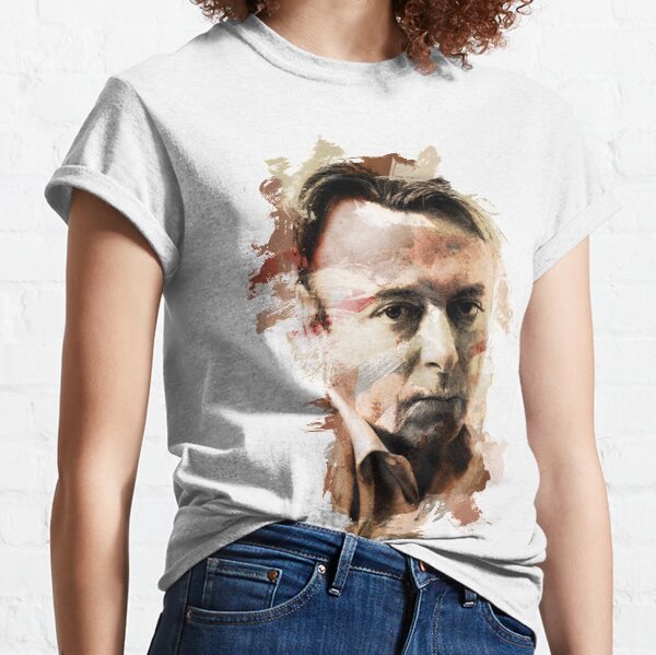 Paint-Stroked Portrait of Activist, Christopher "Hitch" Hitchens Classic T-Shirt