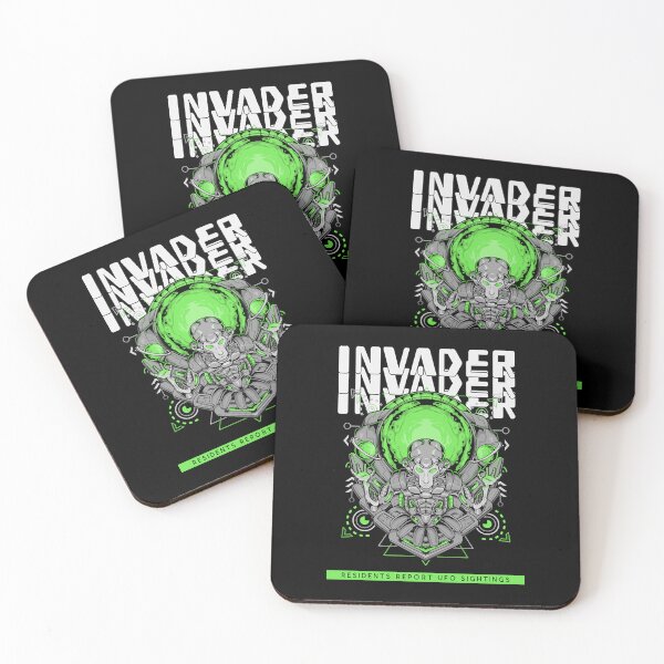 Item preview, Invader, Residents Report UFO Sightings  designed and sold by Richard2598342.