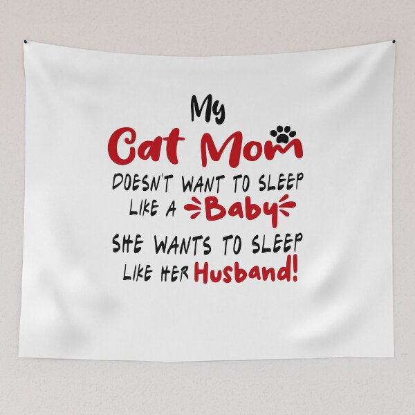 Item preview, Mother's Day Cat Mom Mug, My Cat Mom Doesn't Want To Sleep Like A Baby Coffee Mug for Cat Mom Birthday Mug Gift for Mother from Daughter Son designed and sold by EasyPrintGift.