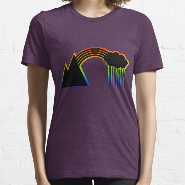 Black Rainbow (with colour shadow) Essential T-Shirt