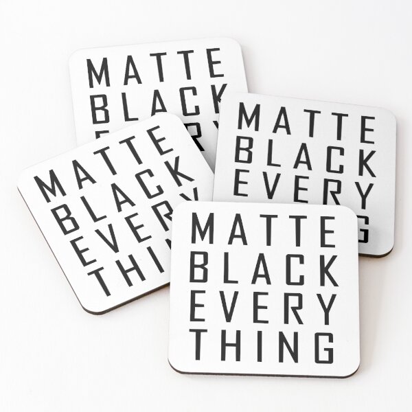 Item preview, MATTE BLACK EVERY THING designed and sold by NisuAtino.