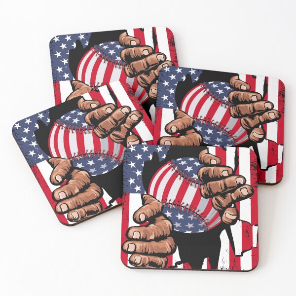 Item preview, Baseball Softball American Flag Patriotic 4th of July Catcher Pitcher designed and sold by grinta2021.