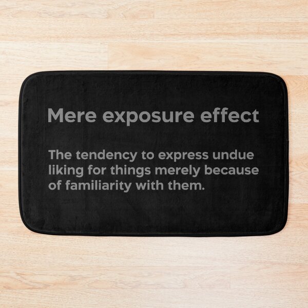 Item preview, Mere exposure effect grey designed and sold by EdimQuotes.