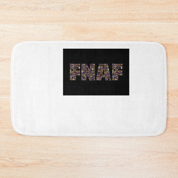Item preview, Five Nights at Freddy&x27s  Pixel art  FNAF Typography black BG Poster designed and sold by fendlfbamesz.