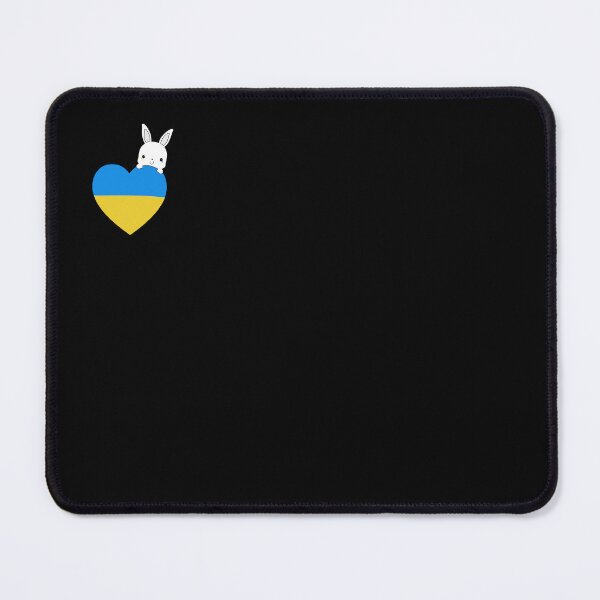 Item preview, Ukrainian bunny with a heart Ukrainian flag (minimalistic) designed and sold by BeRudeShop.