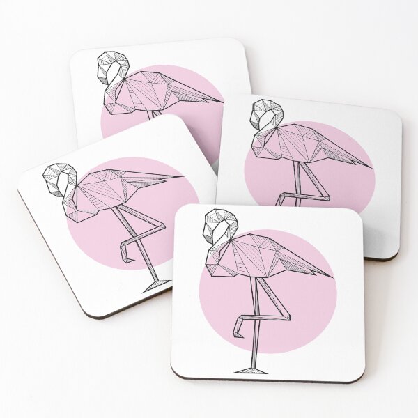 Item preview, Flamingo Geometric Poster designed and sold by fendlfbamesz.