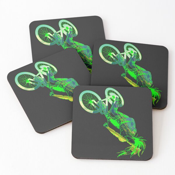 Item preview, MTB Backflip Tricks in Mountain Green Grass Field designed and sold by artOfCal013.