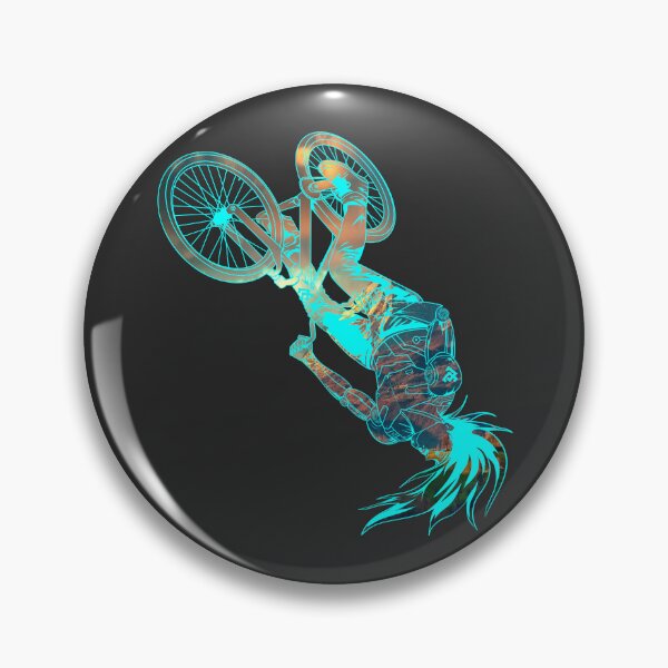 Item preview, MTB Backflip Tricks in Mountain under cloudy sky designed and sold by artOfCal013.