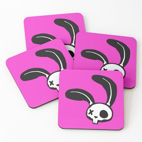 Item preview, White Punk Bunny Skull Graphic designed and sold by iscaStudioArt.