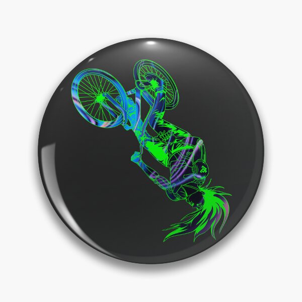 Item preview, MTB Backflip Tricks in Blue Marble designed and sold by artOfCal013.