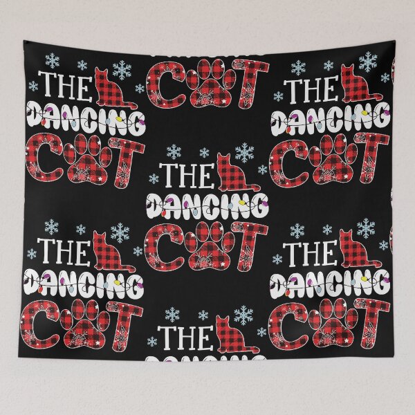Item preview, Dancing Cat Buffalo Plaid Matching Family Christmas Pajama  designed and sold by JohnRob5557480.