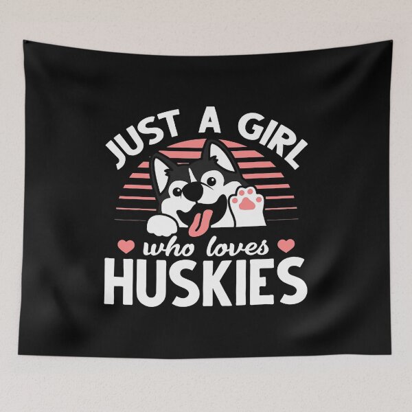 Item preview, Just A Girl Who Loves Huskies Husky Dog Lover designed and sold by PerkinsAarav.