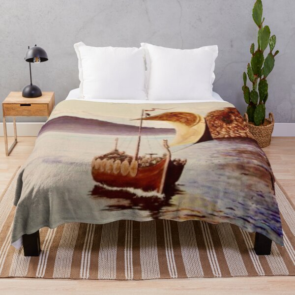 Item preview, Viking ship under full sail designed and sold by Malc Sutherland.
