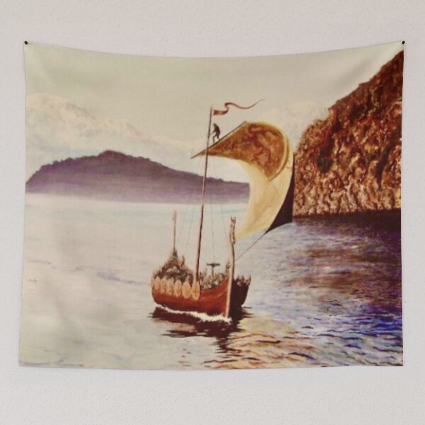 Item preview, Viking ship under full sail designed and sold by Malc Sutherland.