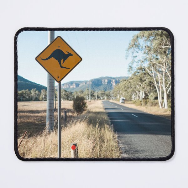 Item preview, Long road in Australia - beware of kangaroos designed and sold by kurtfilm.