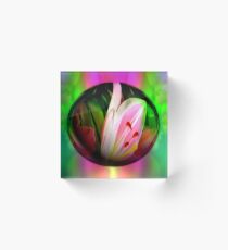 Happy Easter lily egg Acrylic Block