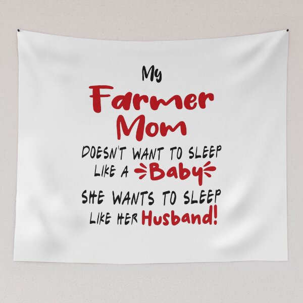 Item preview, Mother's Day Farmer Mom Mug, My Farmer Mom Doesn't Want To Sleep Like A Baby Coffee Mug for Farmer Mom, Birthday Mug Gift for Mother designed and sold by EasyPrintGift.