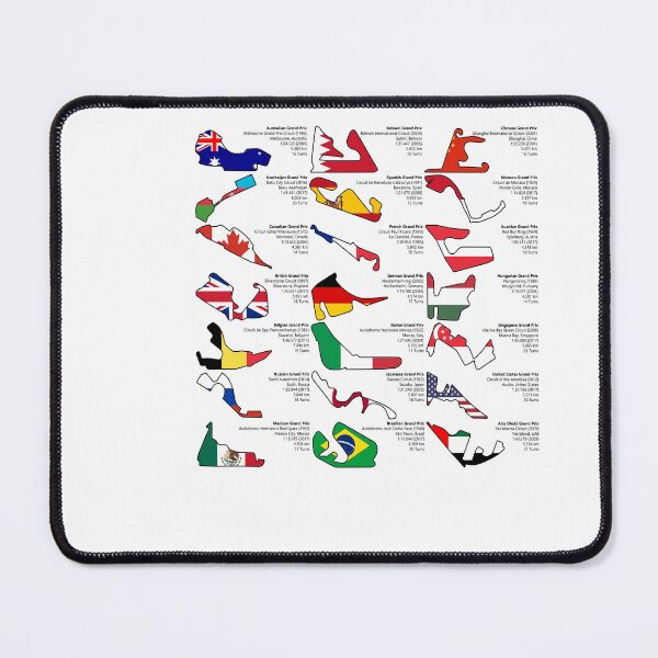Item preview, Formula 1 Circuits Grand Prix 2018 Poster designed and sold by fendlfbamesz.