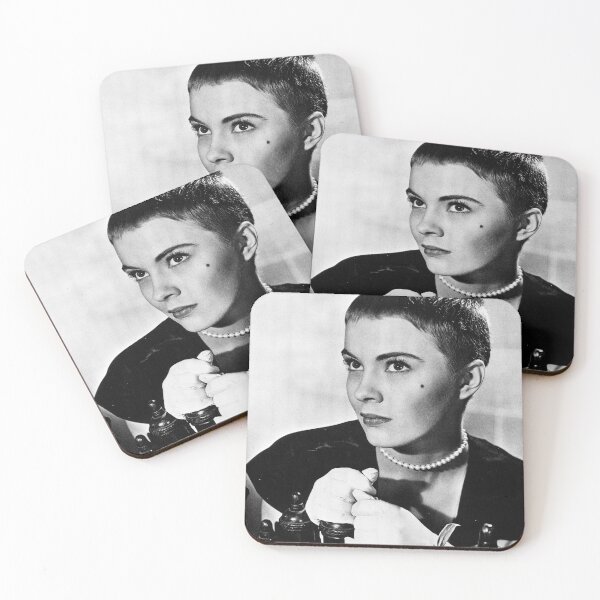 Item preview, Jean Seberg portrait 60s 50s french new wave movie classic designed and sold by Rozbud.