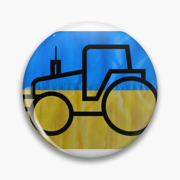 Item preview, Ukrainian Flag and tractor designed and sold by Zevy-Darling.
