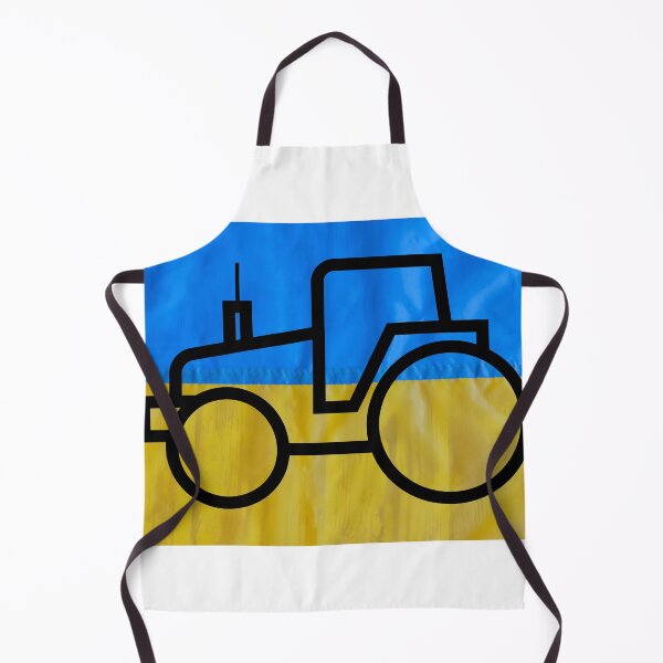 Item preview, Ukrainian Flag and tractor designed and sold by Zevy-Darling.