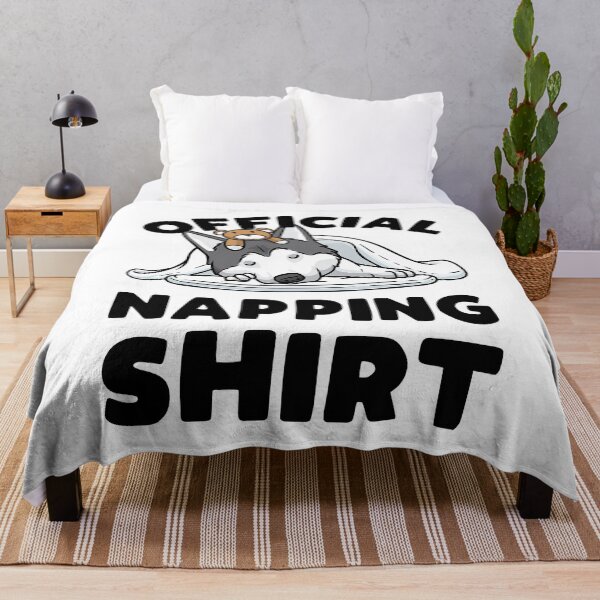 Item preview, Husky Dog Sleeping Official Napping Shirt Pajama Siberian Husky designed and sold by PerkinsAarav.