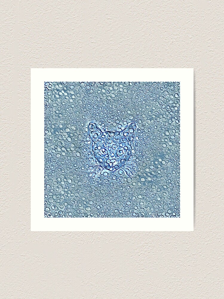 Alternate view of Maritime droplets cat Art Print