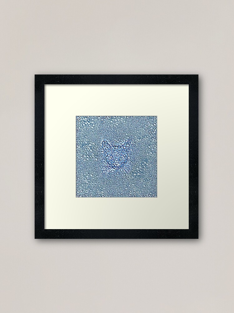 Alternate view of Maritime droplets cat Framed Art Print