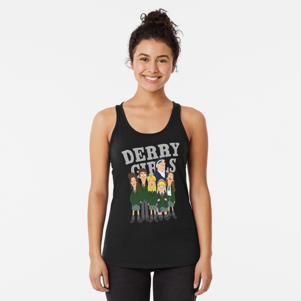 Vista previa del artículo con la obra «Camiseta con espalda nadadora», diseñado y vendido por WhisskeyPiggy.