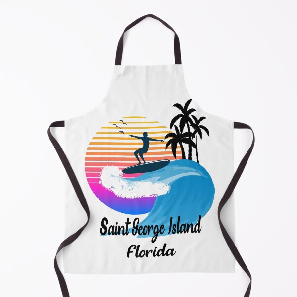 Item preview, Saint George Island Florida Seaside Retro Sunset designed and sold by mountainadora.