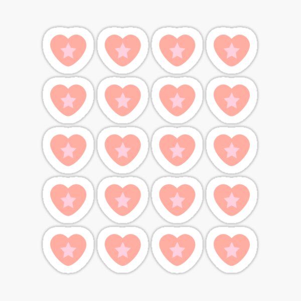 mini hearts Glossy Sticker