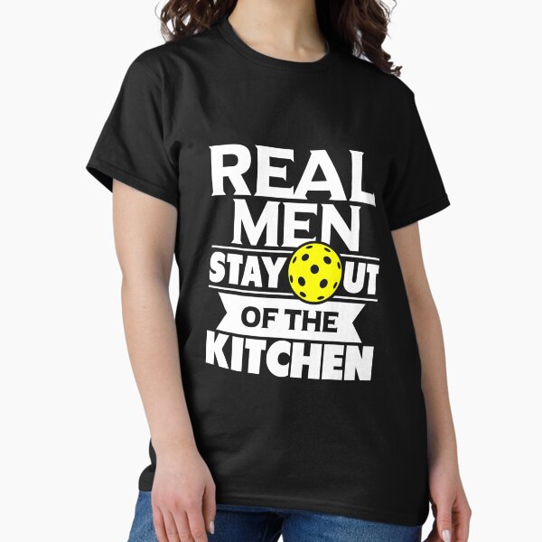 Item preview, Real Men Stay Out Of The Kitchen Funny Pickleball Paddleball  designed and sold by jemeajor.
