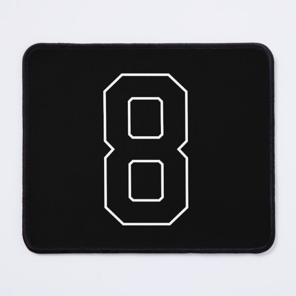 Item preview, Black Number 8 lucky sports jersey eight designed and sold by HeavyStyle.