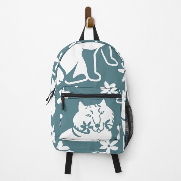 Item preview, Fox pattern in scandinavian style Teal and white designed and sold by belettelepink.