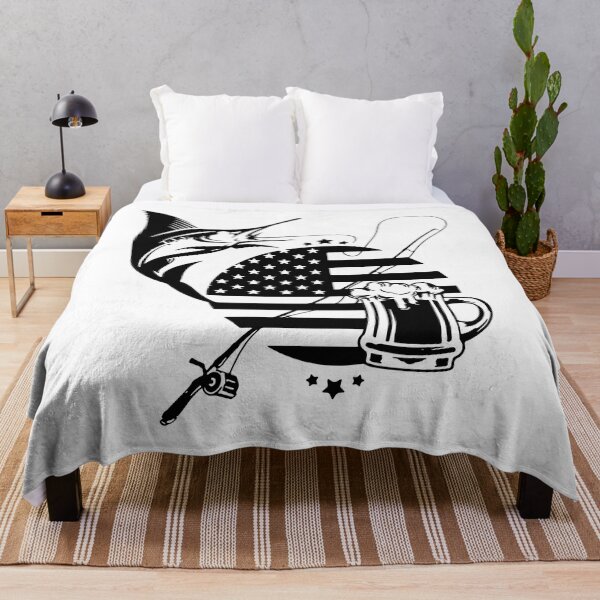 Item preview, Fishing With Beer American designed and sold by MakeItTrend.