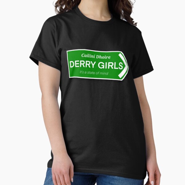 Vista previa del artículo con la obra «Signo de chicas de Derry», diseñado y vendido por WhisskeyPiggy.