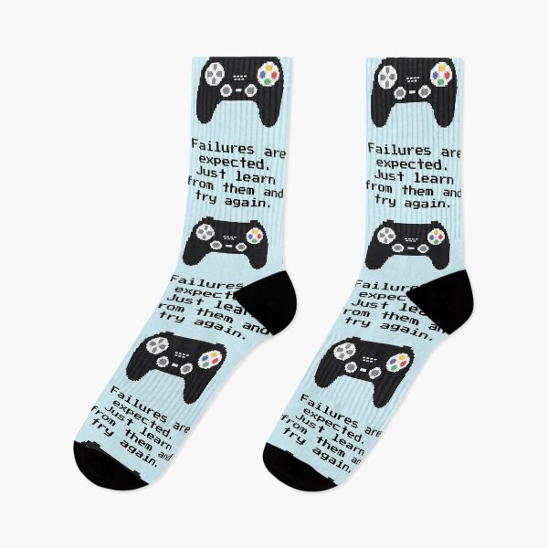 Item preview, Failures Are Expected Try Again Gaming Quote designed and sold by rustydoodle.
