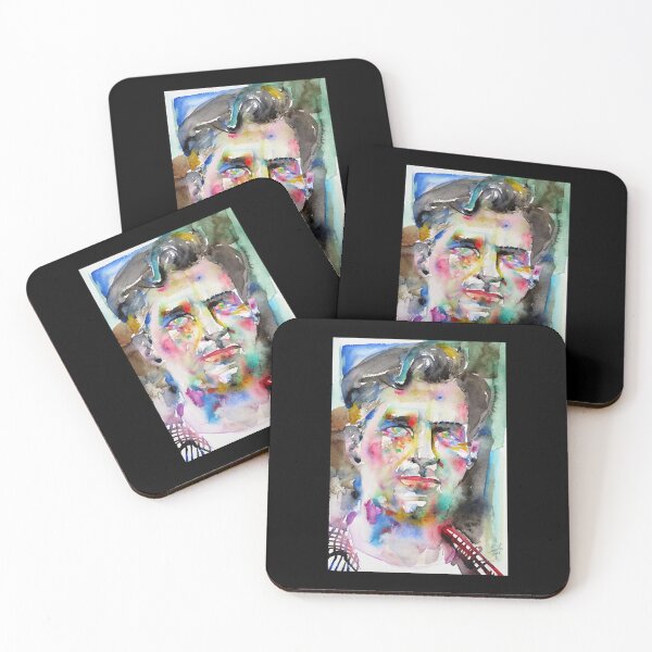 Item preview, JACK KEROUAC watercolor portrait .4  designed and sold by SierraR6990899.