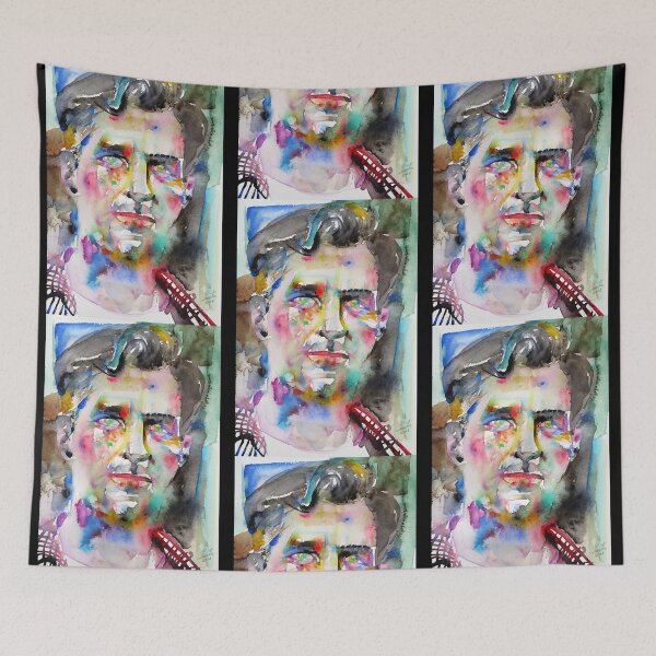 Item preview, JACK KEROUAC watercolor portrait .4  designed and sold by SierraR6990899.
