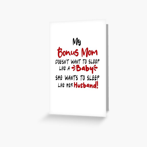 SOUSYOKYO Bonus Mom Christmas Card Gifts, Step Mom Gift Ideas, Thank You  Wallet Card for Stepmom from Daughter, I Love My Bonus Mother Wedding Day