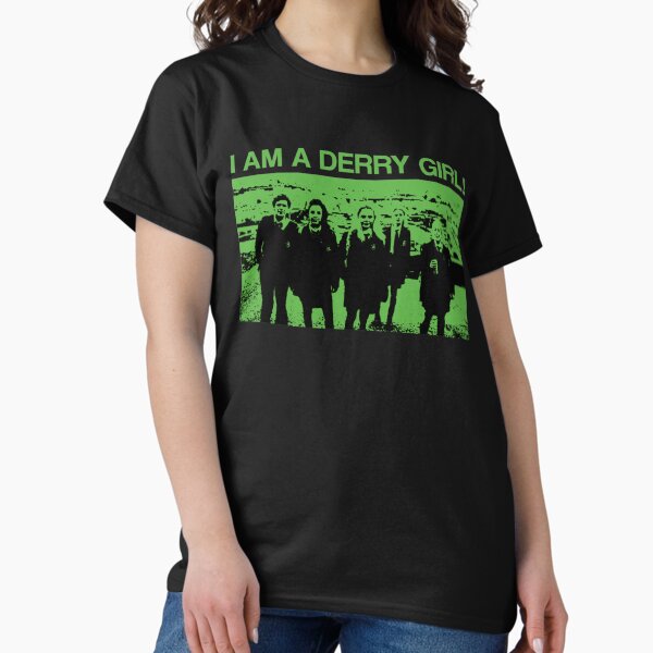 Vista previa del artículo con la obra «¡Soy una chica Derry! - Chicas Derry», diseñado y vendido por WhisskeyPiggy.