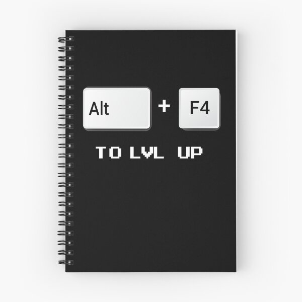 Item preview,  Alt + F4   to lvl up  -  alt  f4   to lvl up   funny  geek quote  designed and sold by Raiko-art.