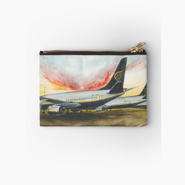 Item preview, watercolor, three airplanes Boing 737 on the runway designed and sold by PUSTOTA86.
