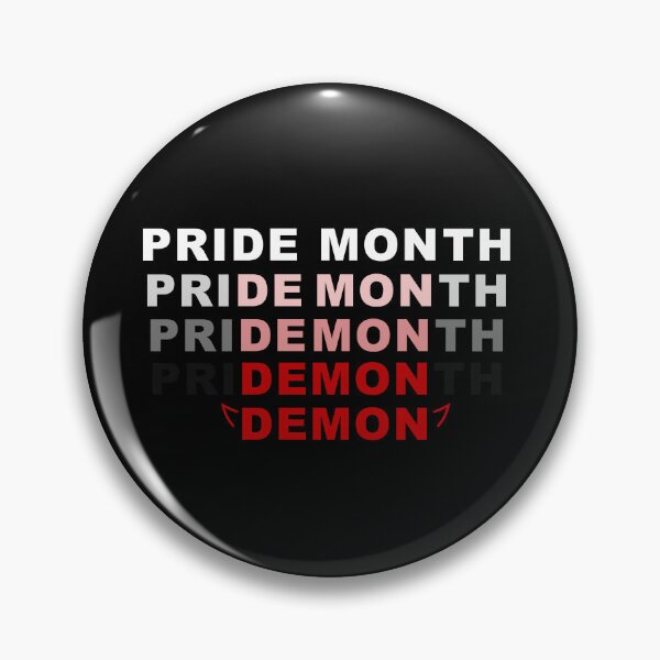 Item preview, Pride Month Demon Meme designed and sold by NonBinaryFinery.