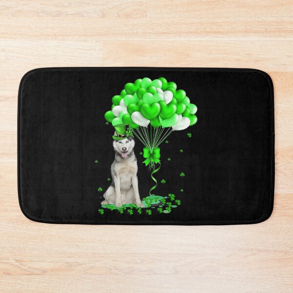 Item preview, Husky Dog With Lucky Balloon Heart St Patricks Day designed and sold by PerkinsAarav.