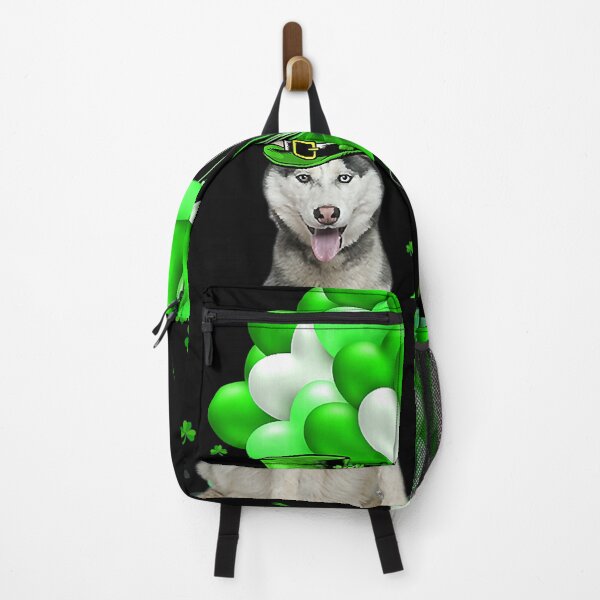 Item preview, Husky Dog With Lucky Balloon Heart St Patricks Day designed and sold by PerkinsAarav.