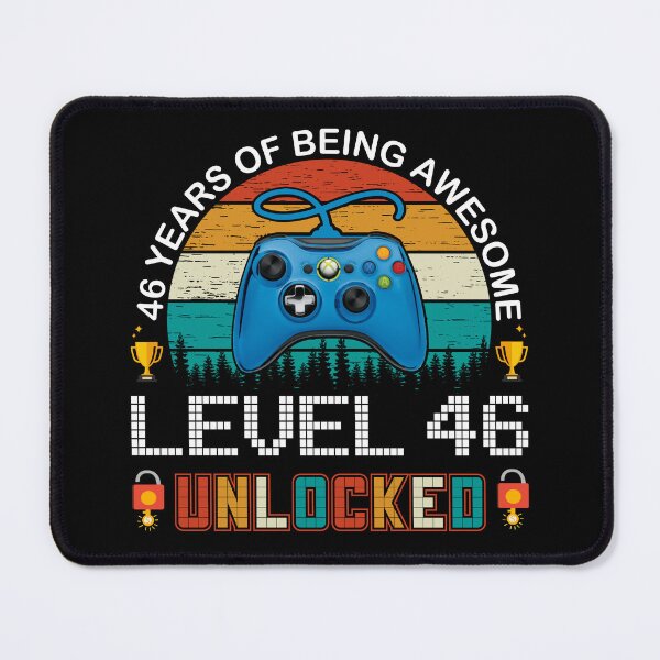 Item preview, 46 Years Of Being Awesome Level 46 Unlocked Gamer designed and sold by PansyBoyd.