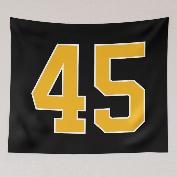 Item preview, Yellow Number 45 lucky sports jersey forty five designed and sold by HeavyStyle.