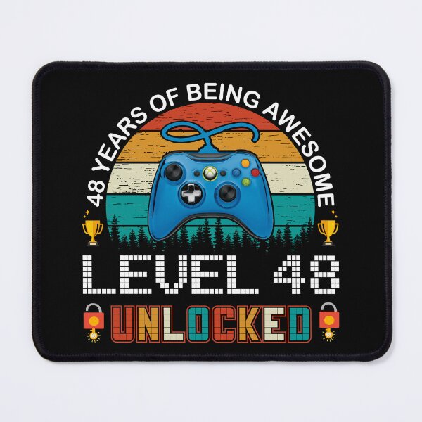 Item preview, 48 Years Of Being Awesome Level 48 Unlocked Gamer designed and sold by PansyBoyd.