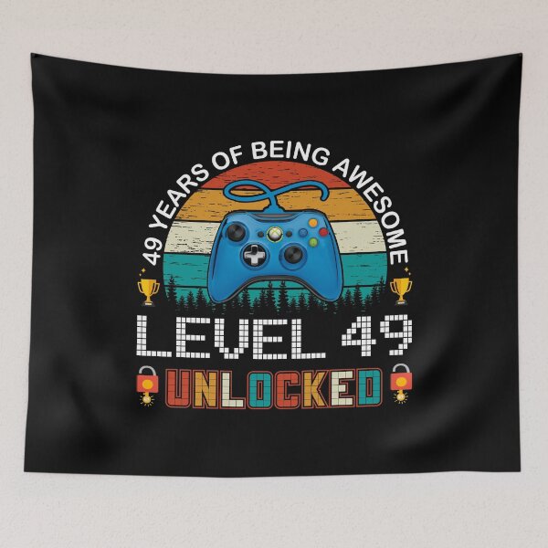 Item preview, 49 Years Of Being Awesome Level 49 Unlocked Gamer designed and sold by PansyBoyd.